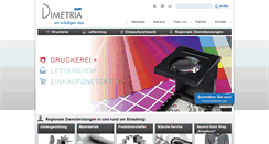 Desktop Screenshot of dimetria.de